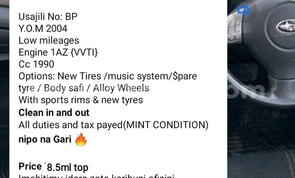 Nunua Ilio tumika Toyota RAV4 Bluu Gari ndani ya Dar es Salaam nchini Dar es Salaam Nunua Ilio tumika Toyota RAV4 Bluu Gari ndani ya Dar es Salaam nchini Dar es Salaam