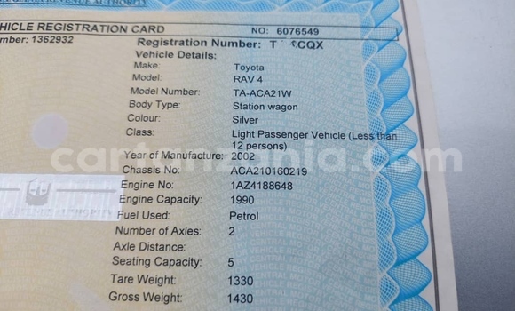 Buy Used Toyota RAV4 Silver Car in Dar es Salaam in Dar es Salaam Buy Used Toyota RAV4 Silver Car in Dar es Salaam in Dar es Salaam