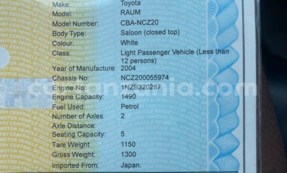 Buy Used Toyota Raum White Car in Dar es Salaam in Dar es Salaam Buy Used Toyota Raum White Car in Dar es Salaam in Dar es Salaam