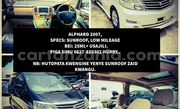 Buy New Toyota Alphard White Car in Dar es Salaam in Dar es Salaam