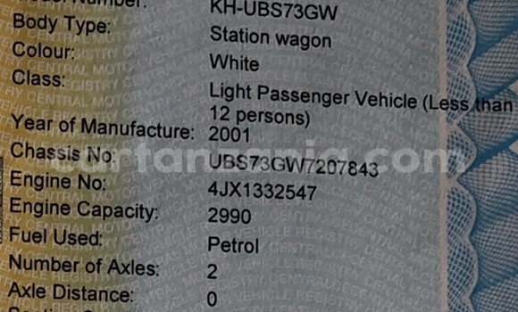 Buy Used Isuzu Bighorn White Car in Dar es Salaam in Dar es Salaam Buy Used Isuzu Bighorn White Car in Dar es Salaam in Dar es Salaam