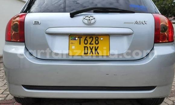 Buy Used Toyota Runx Silver Car in Dar es Salaam in Dar es Salaam Buy Used Toyota Runx Silver Car in Dar es Salaam in Dar es Salaam