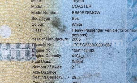 Buy Used Toyota Coaster White Car in Dar es Salaam in Dar es Salaam Buy Used Toyota Coaster White Car in Dar es Salaam in Dar es Salaam