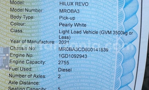 Buy Used Toyota Hilux White Car in Dar es Salaam in Dar es Salaam Buy Used Toyota Hilux White Car in Dar es Salaam in Dar es Salaam