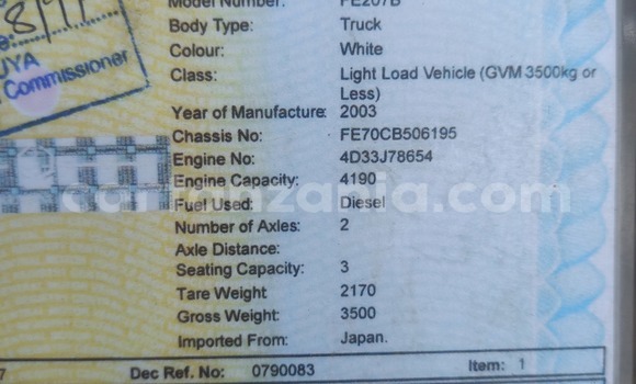 Buy Used Mitsubishi Van White Truck in Dar es Salaam in Dar es Salaam Buy Used Mitsubishi Van White Truck in Dar es Salaam in Dar es Salaam