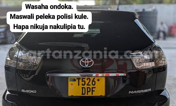 Buy Used Toyota Harrier Black Car in Bahi in Dodoma Buy Used Toyota Harrier Black Car in Bahi in Dodoma