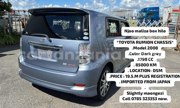 Buy Used Toyota Corolla Rumion Blue Car in Dar es Salaam in Dar es Salaam