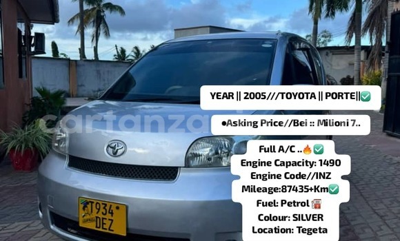 Buy Used Toyota Porte Silver Car in Dar es Salaam in Dar es Salaam