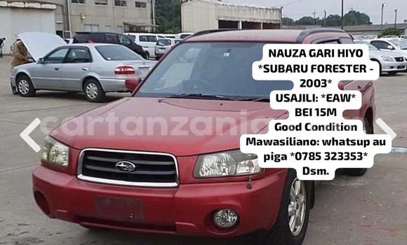 Nunua Ilio tumika Subaru Forester Nyekundu Gari ndani ya Dar es Salaam nchini Dar es Salaam