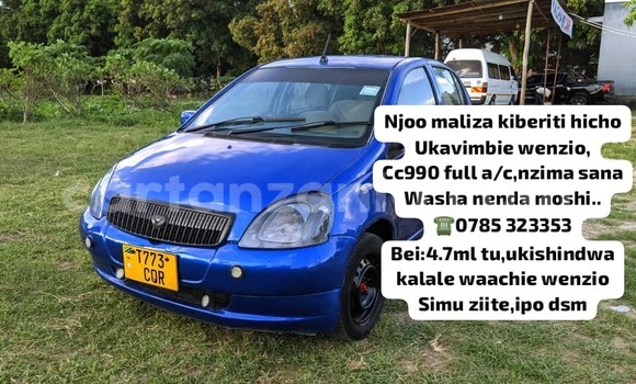 Buy Used Toyota Vitz Blue Car in Dar es Salaam in Dar es Salaam