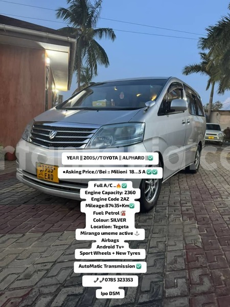 Big with watermark toyota alphard dar es salaam dar es salaam 25516