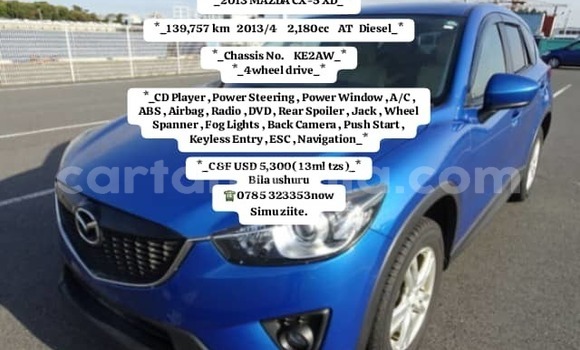 Nunua Mpya Mazda CX-5 Bluu Gari ndani ya Dar es Salaam nchini Dar es Salaam
