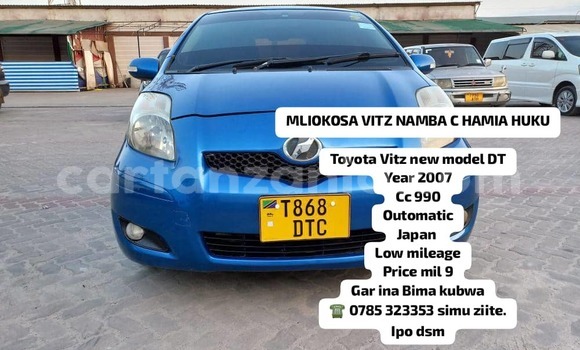 Buy Used Toyota Vitz Blue Car in Dar es Salaam in Dar es Salaam