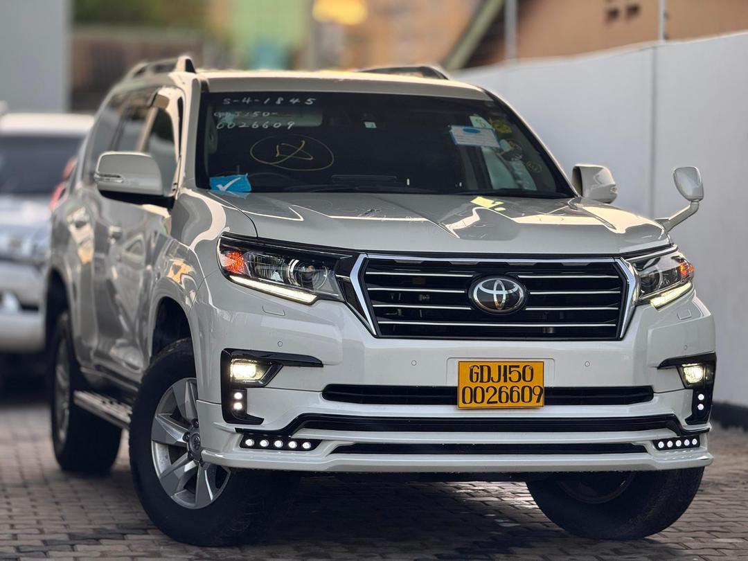 Buy new toyota land cruiser prado white car in dar es salaam in