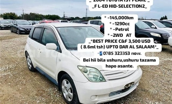 Nunua Mpya Toyota IST Nyeupe Gari ndani ya Dar es Salaam nchini Dar es Salaam