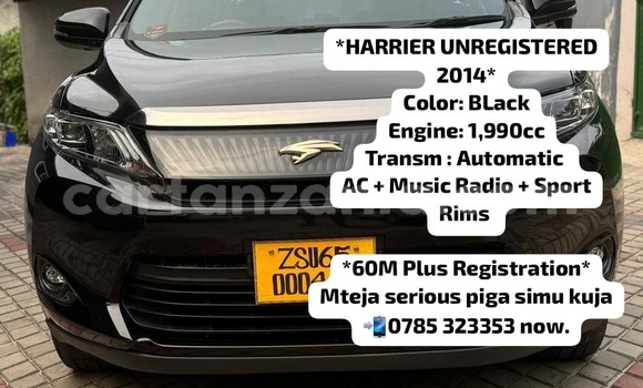Buy New Toyota Harrier Black Car in Dar es Salaam in Dar es Salaam