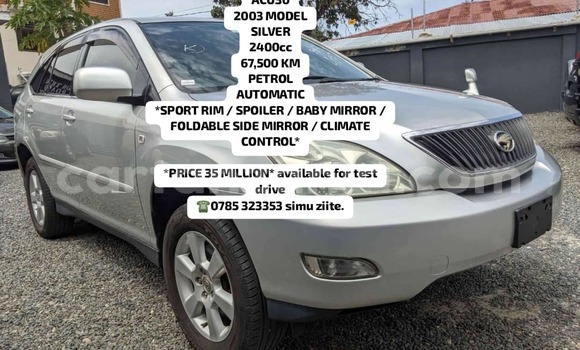 Buy New Toyota Harrier Silver Car in Dar es Salaam in Dar es Salaam
