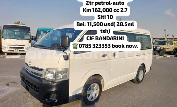 Buy New Toyota Hiace White Car in Dar es Salaam in Dar es Salaam