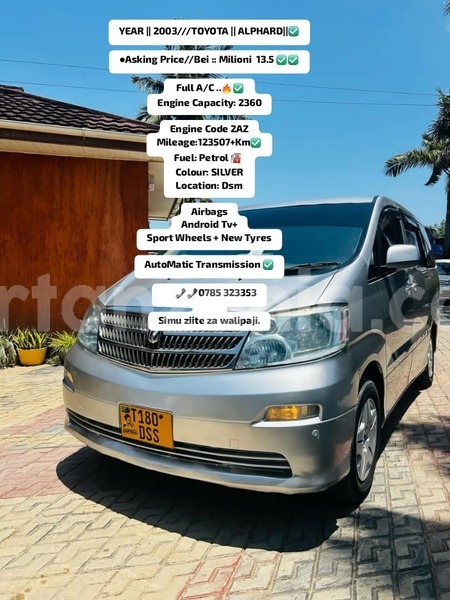 Big with watermark toyota alphard dar es salaam dar es salaam 27746