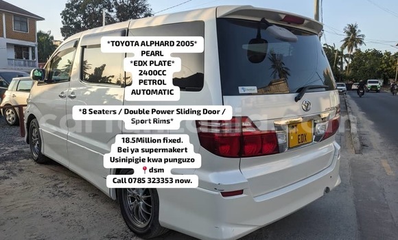 Buy Used Toyota Alphard White Car in Dar es Salaam in Dar es Salaam