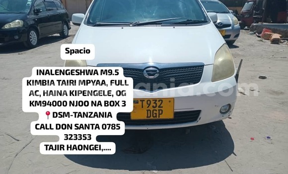 Buy Used Toyota Spacio White Car in Dar es Salaam in Dar es Salaam