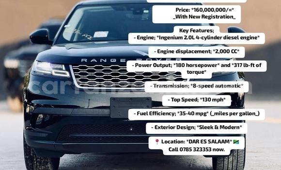 Buy New Land Rover Range Rover Velar Black Car in Dar es Salaam in Dar es Salaam