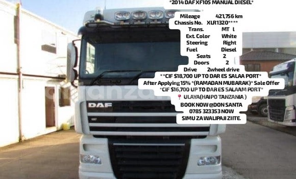 Buy Import DAF CF White Truck in Dar es Salaam in Dar es Salaam