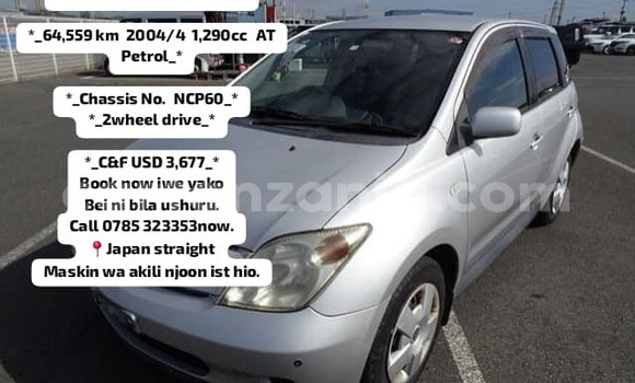 Buy Import Toyota IST Silver Car in Dar es Salaam in Dar es Salaam