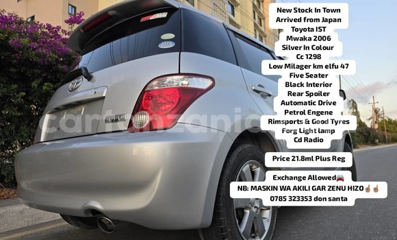 Buy New Toyota IST Silver Car in Dar es Salaam in Dar es Salaam