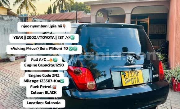 Buy Used Toyota IST Blue Car in Dar es Salaam in Dar es Salaam