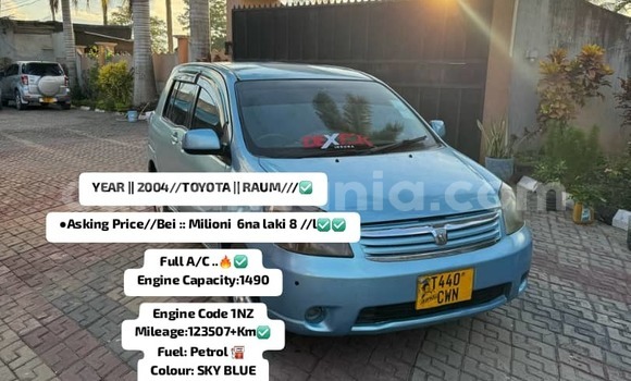 Buy Used Toyota Raum Blue Car in Dar es Salaam in Dar es Salaam Buy Used Toyota Raum Blue Car in Dar es Salaam in Dar es Salaam