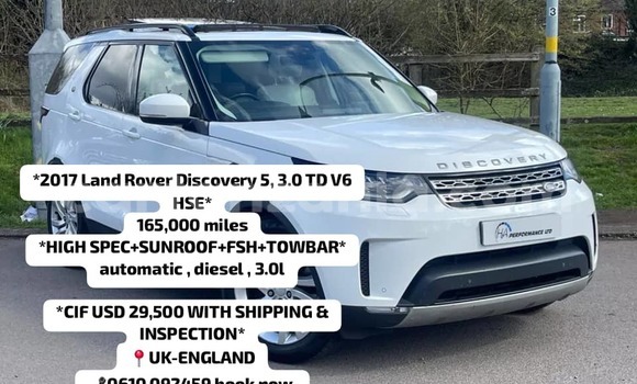 Buy Import Land Rover Discovery White Car in Dar es Salaam in Dar es Salaam