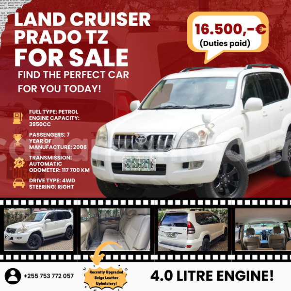 Big with watermark toyota land cruiser prado dar es salaam dar es salaam 29475