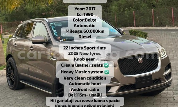 Buy New Jaguar F-Pace Beige Car in Dar es Salaam in Dar es Salaam