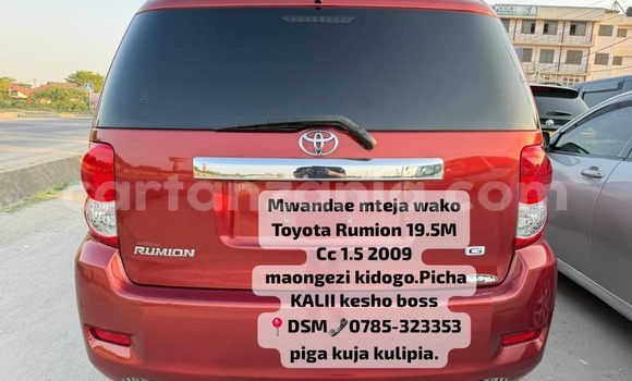Buy Used Toyota Corolla Rumion Red Car in Dar es Salaam in Dar es Salaam Buy Used Toyota Corolla Rumion Red Car in Dar es Salaam in Dar es Salaam
