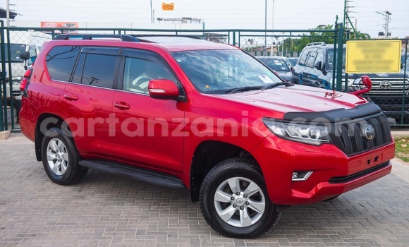 Nunua Imported Toyota Land Cruiser Prado Nyekundu Gari ndani ya Dar es Salaam nchini Dar es Salaam