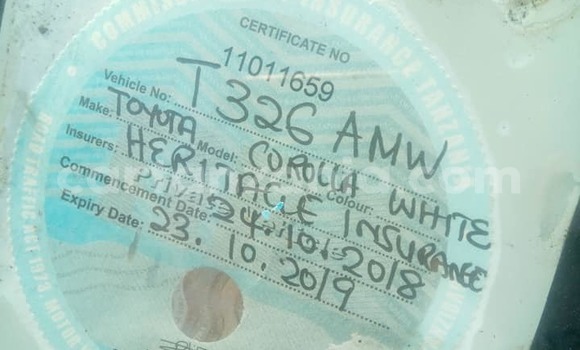 Nunua Ilio tumika Toyota Corolla Nyeupe Gari ndani ya Dar es Salaam nchini Dar es Salaam Nunua Ilio tumika Toyota Corolla Nyeupe Gari ndani ya Dar es Salaam nchini Dar es Salaam